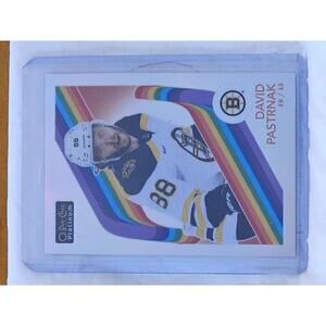 David Pastrnak 2023-24 O-Pee-Chee Platinum Rainbow Hockey Card #R-58